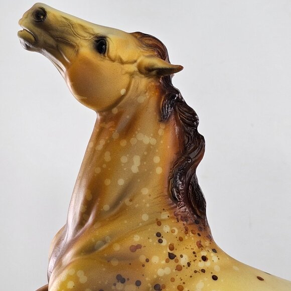 Breyer Horse Rawhide Wild Appaloosa Mustang Semi Rearing Stallion #702495 Signed - Picture 14 of 16